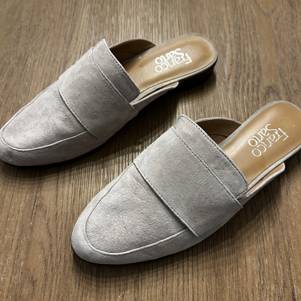 Franco Sarto Suede Size 7 Mules